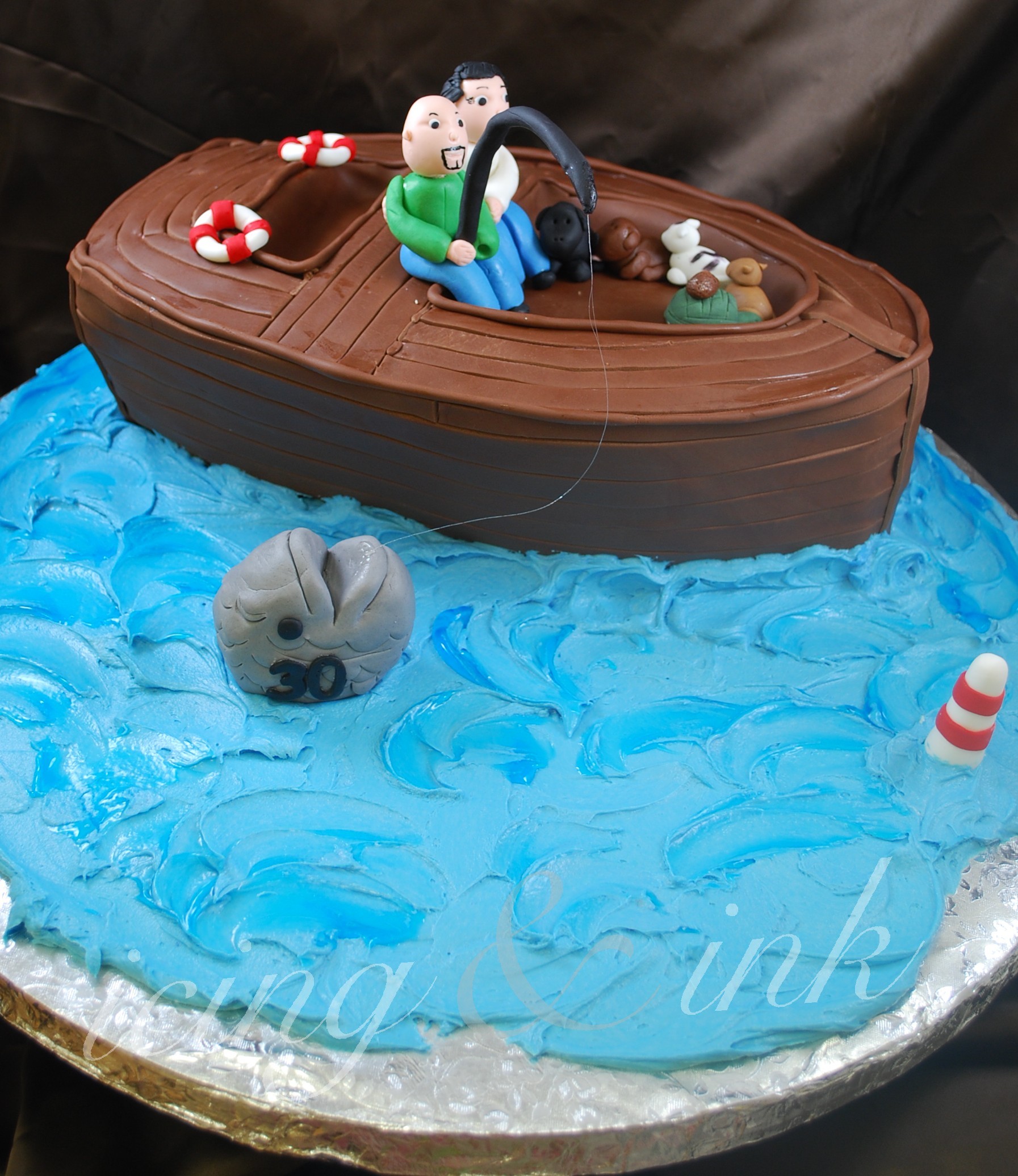 Fishing Boat Cake  icing and ink blog